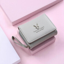 (green) Antler Decoration Women's Wallet New Fashion Short Coin Purse Card Holder Small Ladies Wallet Female Hasp Mini Clutch