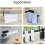 Kitchen Roll Holder Wall Mounted & Self Adhesive Under Cabinet Kitchen Paper 4