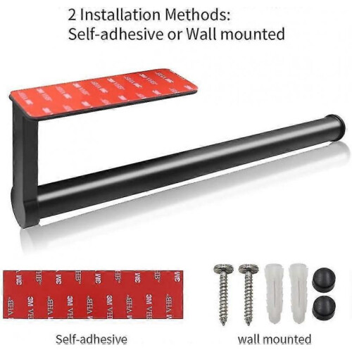 Kitchen Roll Holder Wall Mounted & Self Adhesive Under Cabinet Kitchen Paper 1