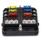 Automobile independent positive and negative fuse box, with LED indicator, 1 input 6 output 2