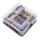 Automobile independent positive and negative fuse box, with LED indicator, 1 input 6 output 4