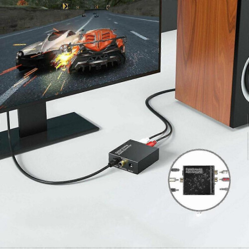 Digital Optical Coax To Analog Rca Audio Converter Adapter 2
