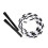 (black  white) Jump Rope - Soft Beaded Segment Skipping Rope - Adjustable Tangle-free Fancy Rope For Workout 1