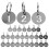 30Pcs Number ID Tags Key Chain Stainless Steel Numbered 1-30 Tags Round Shaped Numbered Tags 1