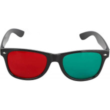 Red Green Glasses, Vision Training Eyeglasses for Amblyopia Exotropia - Can Adapt to 4 Hole Lamp Filter