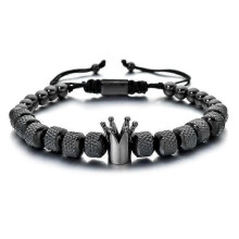 To My Man Straighten Up Your Crown King Charm Bracelet Mens Jewelry Gifts