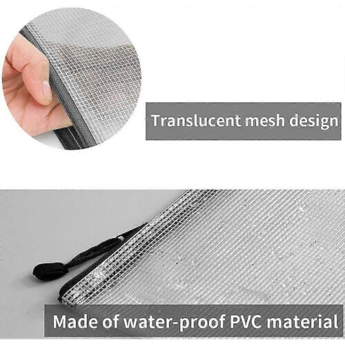 Mesh Zipper Pouches - Zipper File Bags/waterproof Document Bags/plastic 2