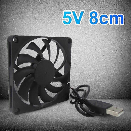 Cooling Fan USB Connector Universal 5V 8cm Router Computer Case Heatsink for PC 1