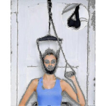 Cervical Neck Traction, Portable Home Neck Traction Device Neck Stretcher for Spinal Neck Pain Relief - XC