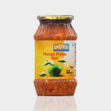 Ashoka Mango Pickle Hot – 500g | Spicy Indian Aam Ka Achar | Traditional Raw Mango Pickle