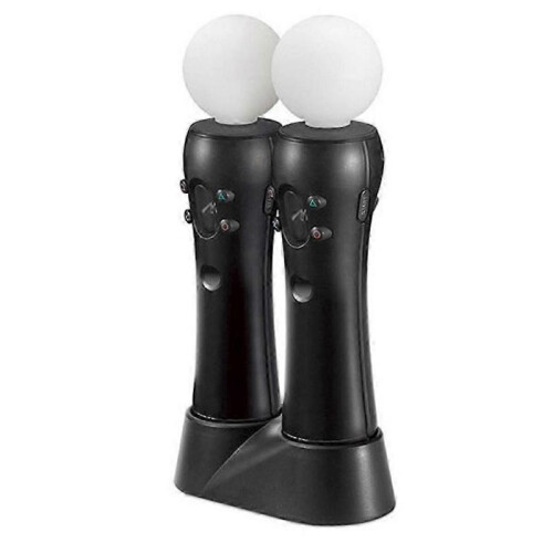 PS4 VR Move Motion Controllers with Dual Charger - Enhanced Gaming Controllers for Virtual Reality -YT4 1