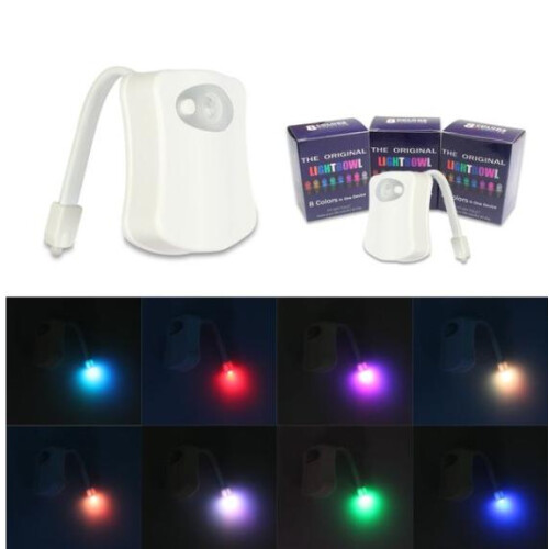 8 colours LED toilet lamp Motion sensor Midnight light 1