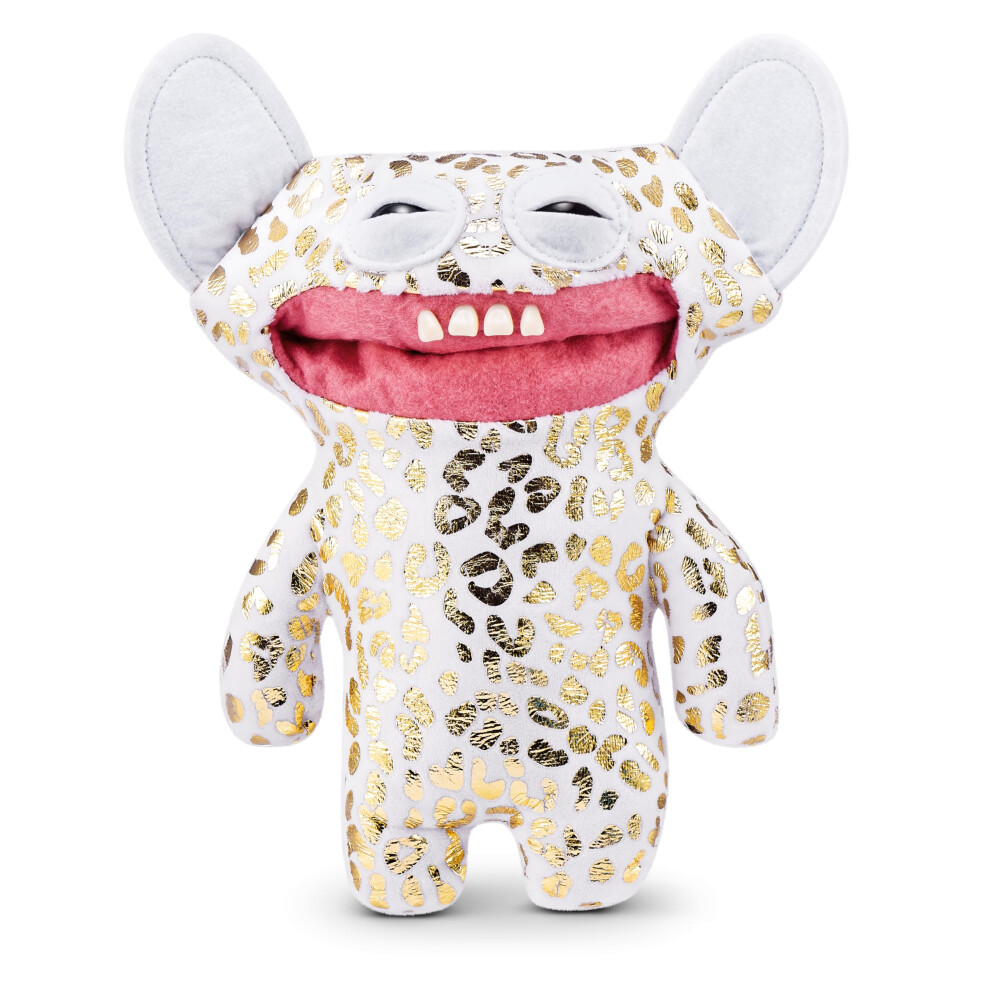 Photos - Other Toys ZURUFuggler Gold Fuggs Soft Plush Grin Grin Leopard Fleece with Gold foil Print Gold 15708