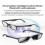 (Black)AI-Enabled Smart Glasses with Intelligent Translation and Bluetooth Calling Features Hands-Free Wearable Tech -YT4 3