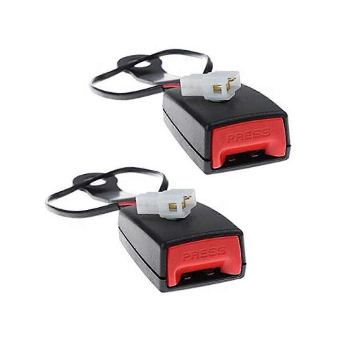2x Front Driver Seat Belt Buckle Plug Connector Warning Cable Camlock Duty Replacement