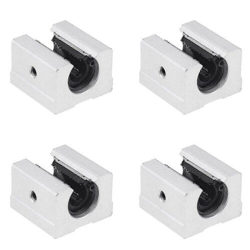 4pcs SBR16UU Linear Ball Bearing Slide Blocks for SBR16 Linear Rail Systems Smooth Motion Guide Components