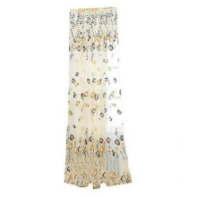 Useful Tulle Curtain Washable Polyester Sheer Window Treatment for Indoor Decor with Smooth Surface