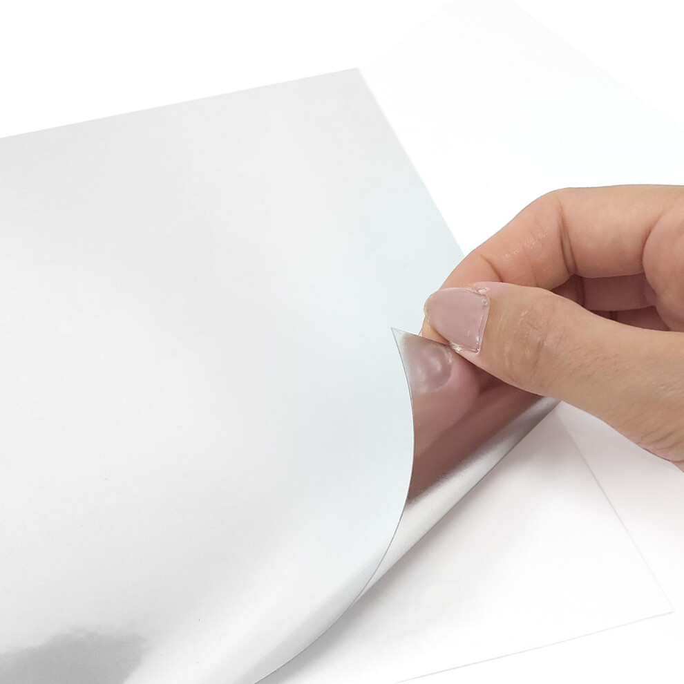 4R Quattroerre.It Foglio Pellicola Adesivo Mirror Chrome, 35 X 50 Cm