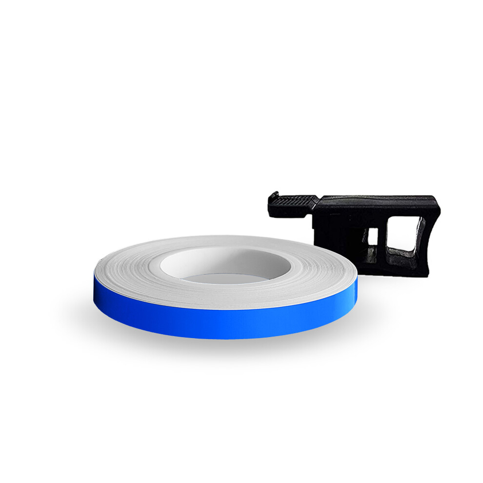 Wheel Stripes Strisce Adesive Per Cerchi Moto Con Applicatore, Blu Race, 7 Mm X 7 Mt
