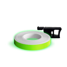Strisce ruota per cerchi moto verde fluo 7 mm x 6 mt con applicatore