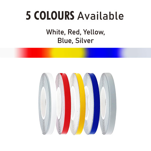 Striscia per cerchi Racing Argento 5 mm x 6 m con applicatore 1
