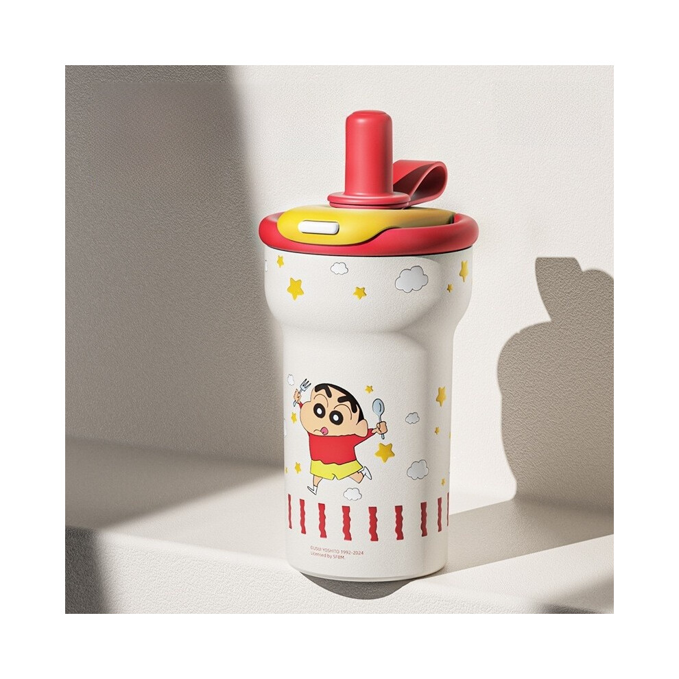 (Crayon Red )Termo De Alta Capacidad Crayon Shinchan Material De Acero Inoxidable Con Mango-image