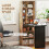 Homcom HOMCOM Convertible Desk with Blackboard, Multi-function, Rustic Brown 6