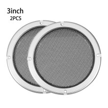 (3 inches) 2pcs Speakers Cover 2/3/4/5/6.5/8/10 Inch Protective Mesh Plastic Frame Protective Grille Circle Speaker Accessori