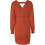 (brown, S) Women's Sweater, Cocktail Batwing Sleeve Knit Sweater 4