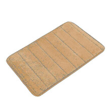 (coffee color) Zysd Plush Carpet Padded Floor Mat Absorbent Foot Pad Anti-slip Mat 50*80cm