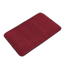 (red) Zysd Plush Carpet Padded Floor Mat Absorbent Foot Pad Anti-slip Mat 50*80cm