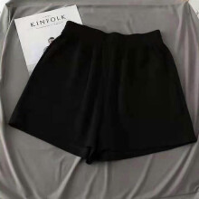 (XL, Blue) Summer Shorts Women\'s Casual High Wasit Cotton Shorts Student Harajuku Solid Loose