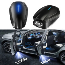 2 Stück LED-Autotür-Willkommenslicht, kabelloser Laserprojektor, Logo, wiederaufladbare Lampe für BMW, Toyota,