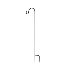 (63In, Black) Adjustable Shepherd Hook ,heavy Duty Outdoor Tall Garden Hooks For Hanging Flower Baskets And Bird Cages