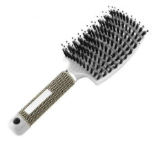 Nylon Bristle Brush Detangle Hairbrush Women Hair Scalp Massage Comb Brush