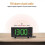 (Red) Fm Radio Clock With Projection Led Smart Alarm Electronic Desk Clock 4