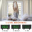 (White) Fm Radio Clock With Projection Led Smart Alarm Electronic Desk Clock 4