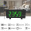 (Red) Fm Radio Clock With Projection Led Smart Alarm Electronic Desk Clock 3