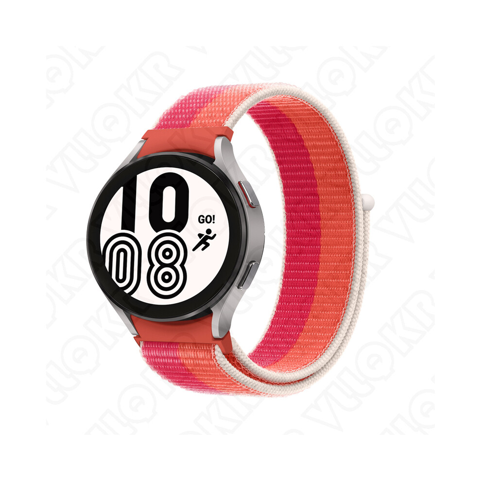 (Watch 4 Classic 46 mm - Abricot Pêche Pivoine) Bracelet pour Samsung Galaxy Watch 5 44 mm 40 mm Bracelet