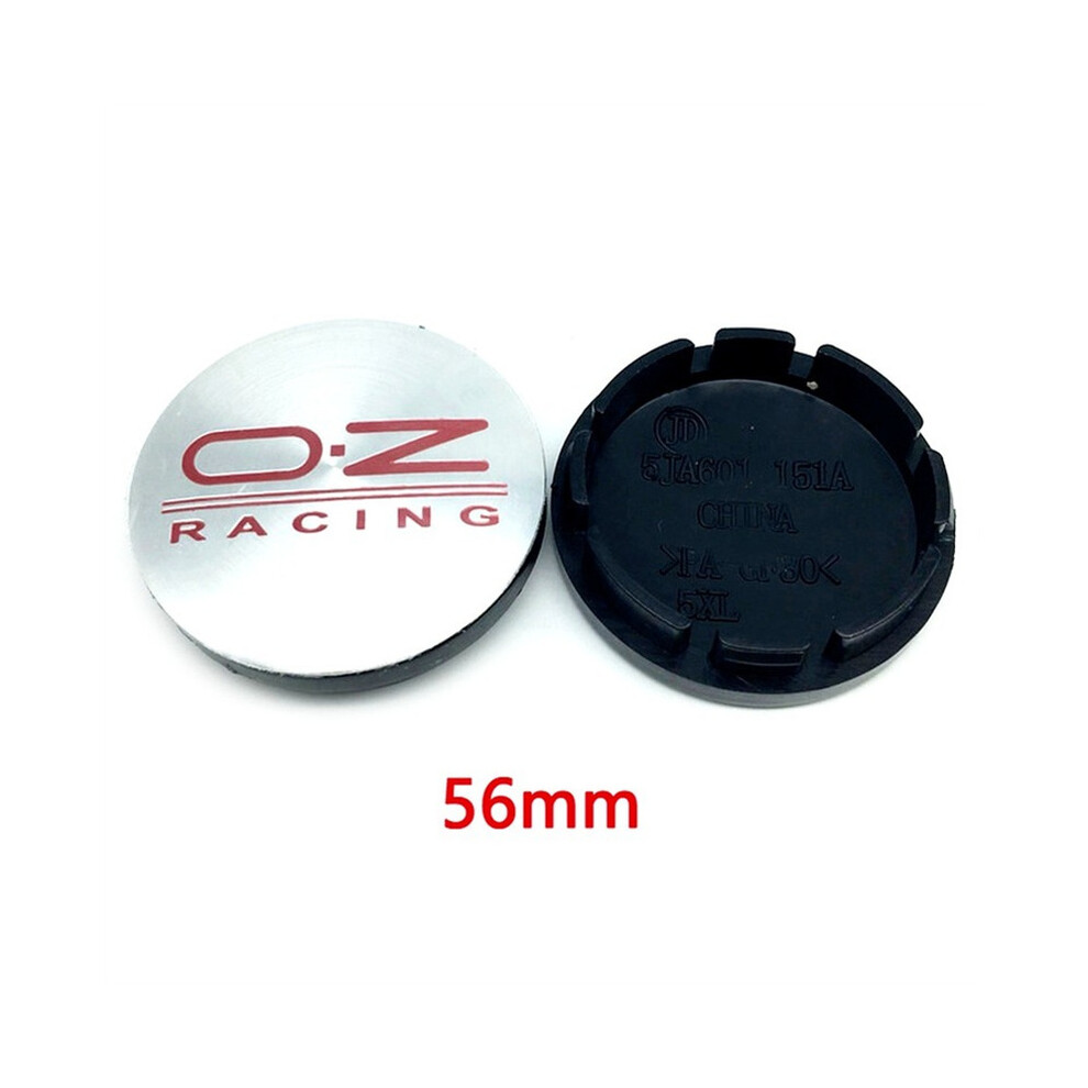 (56 mm Argent Rouge) 4 pièces 56 mm 60 mm 65 mm 68 mm Enjoliveurs de moyeu de roue de voiture pour couvercle