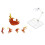 (No.38 opp bag) Action Figure DIY Burning Flame Μοντέλο Σκηνικού Ειδικού Ε 4