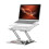 (Silver) Laptop Stand Adjustable Notebook Stand Collapsible Laptop Stand Vented Laptop Stand Foldable Lightweight 2