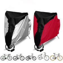 (Silver) Waterproof Motorcycle Cover Bicycle Mtb Bike Rain Rust Dust Uv Protector Case