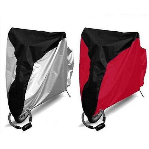 (Red) Waterproof Motorcycle Cover Bicycle Mtb Bike Rain Rust Dust Uv Protector Case 1
