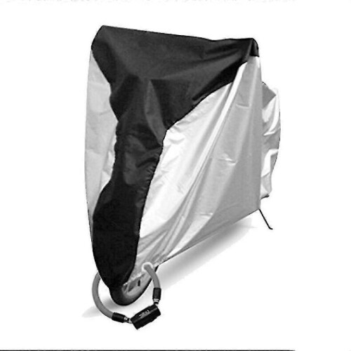 (Silver) Waterproof Motorcycle Cover Bicycle Mtb Bike Rain Rust Dust Uv Protector Case 1