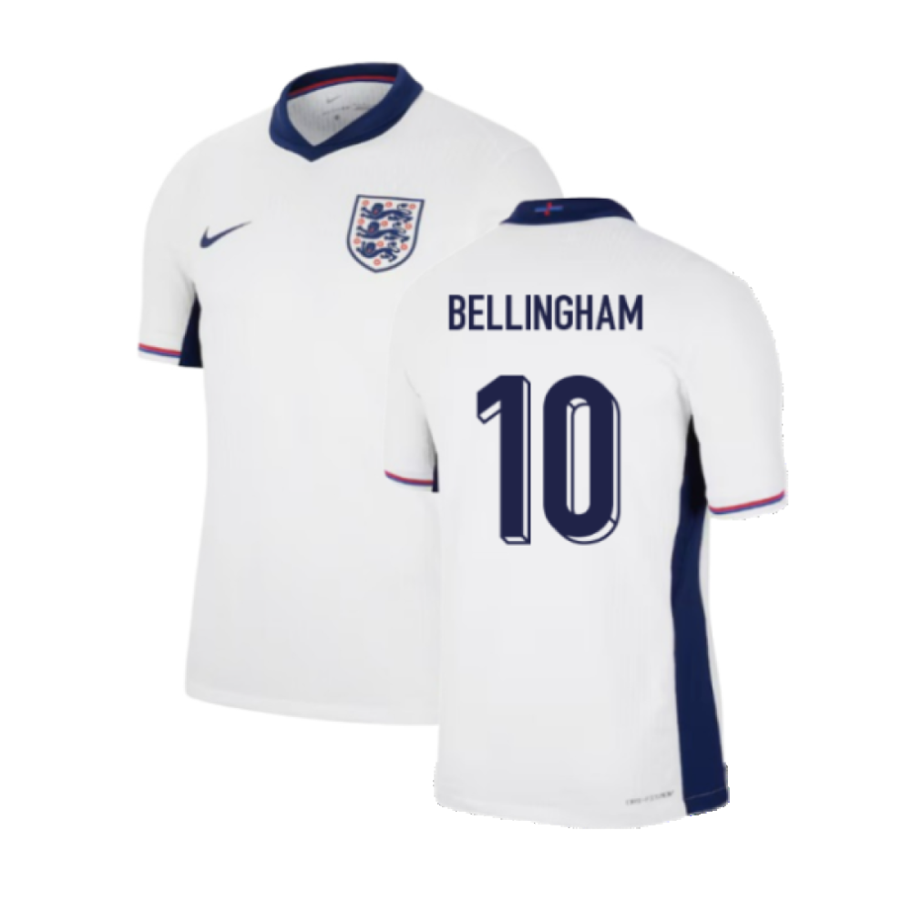 Nike (3Xl) 2024-2025 England Home Match Dri-Fit Adv Authentic Shirt (Bellingham 10)