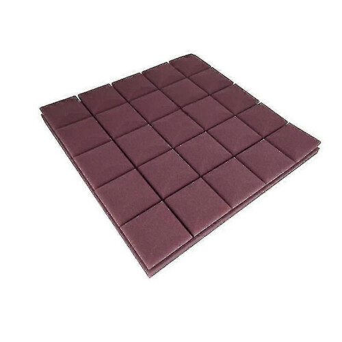 (Brown) Acoustic Foam Soundproof Foam Wedge Protective Sponge
