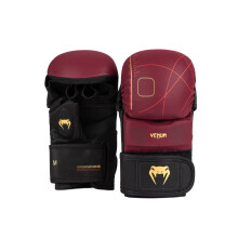 (Small) Venum Tactical XT Sparring Gloves - Burgundy/Gold/Black