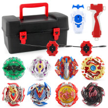 (Juego B1) Juego de top de batalla de bricolaje definitivo con caja de herramientas de almacenamiento y bolsa