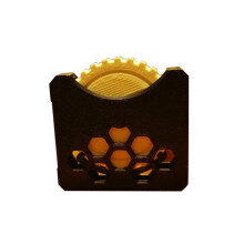 (Amarillo y negro) Juguete antiestrés con rueda de clic negra y azul para aliviar el estrés